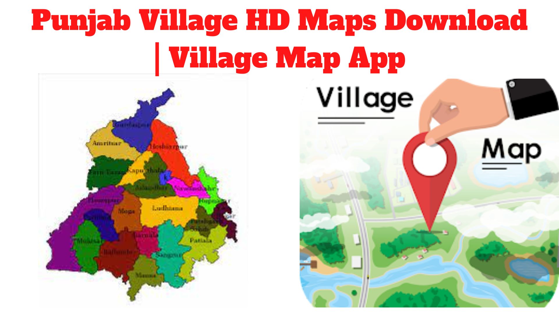 Punjab Village HD Maps Download | Village Map App - Exam One Liner