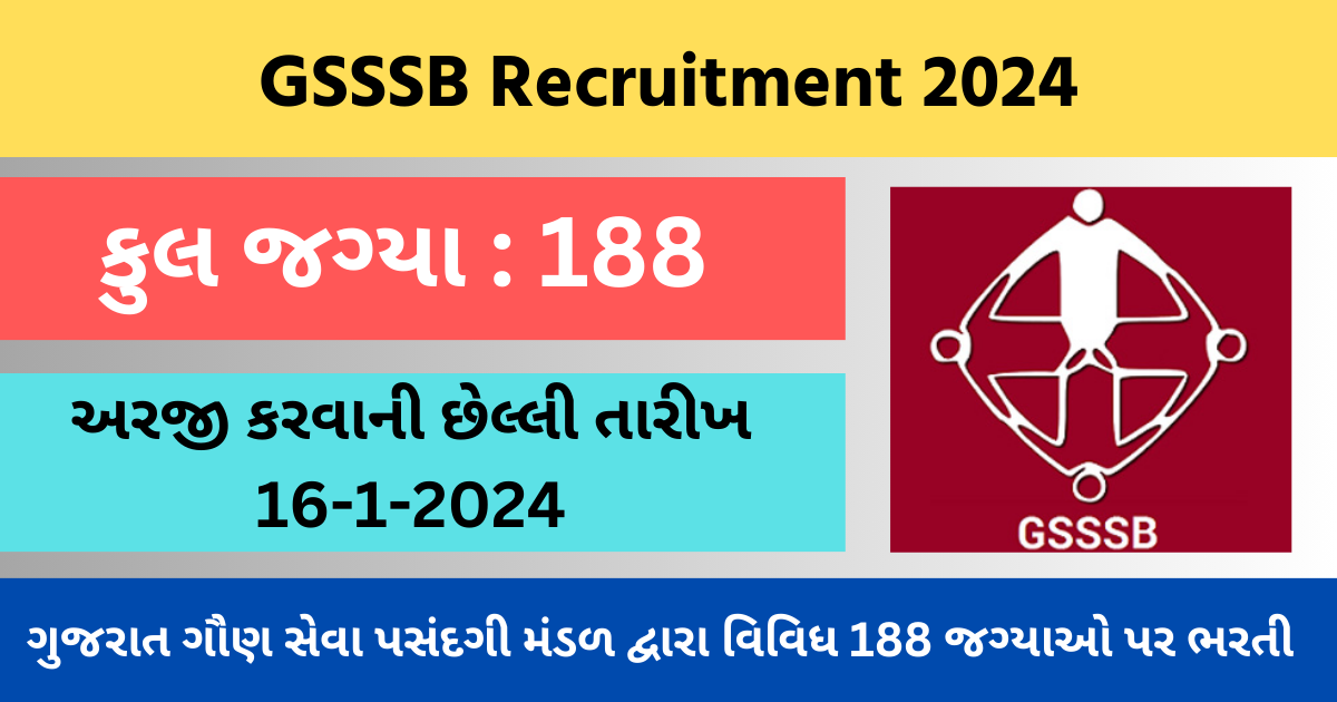 GSSSB Bharti 2024